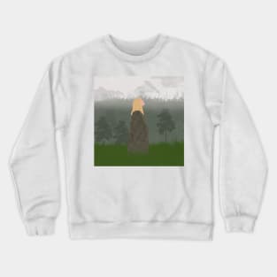 taylor in the forest woods photo shoot fan art Crewneck Sweatshirt